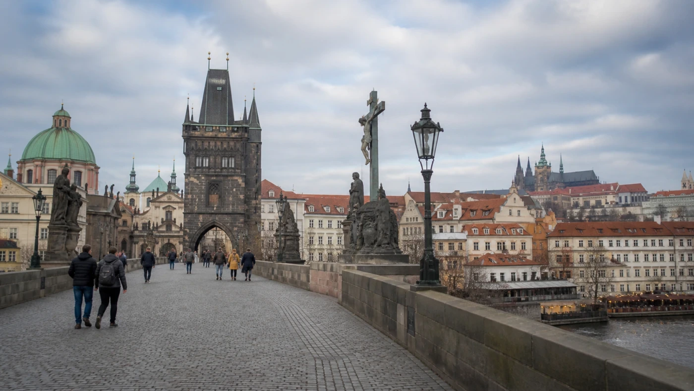 Fotorealistyczna ilustracja podróżnicza: Czechy – dokumenty i zasady wjazdu