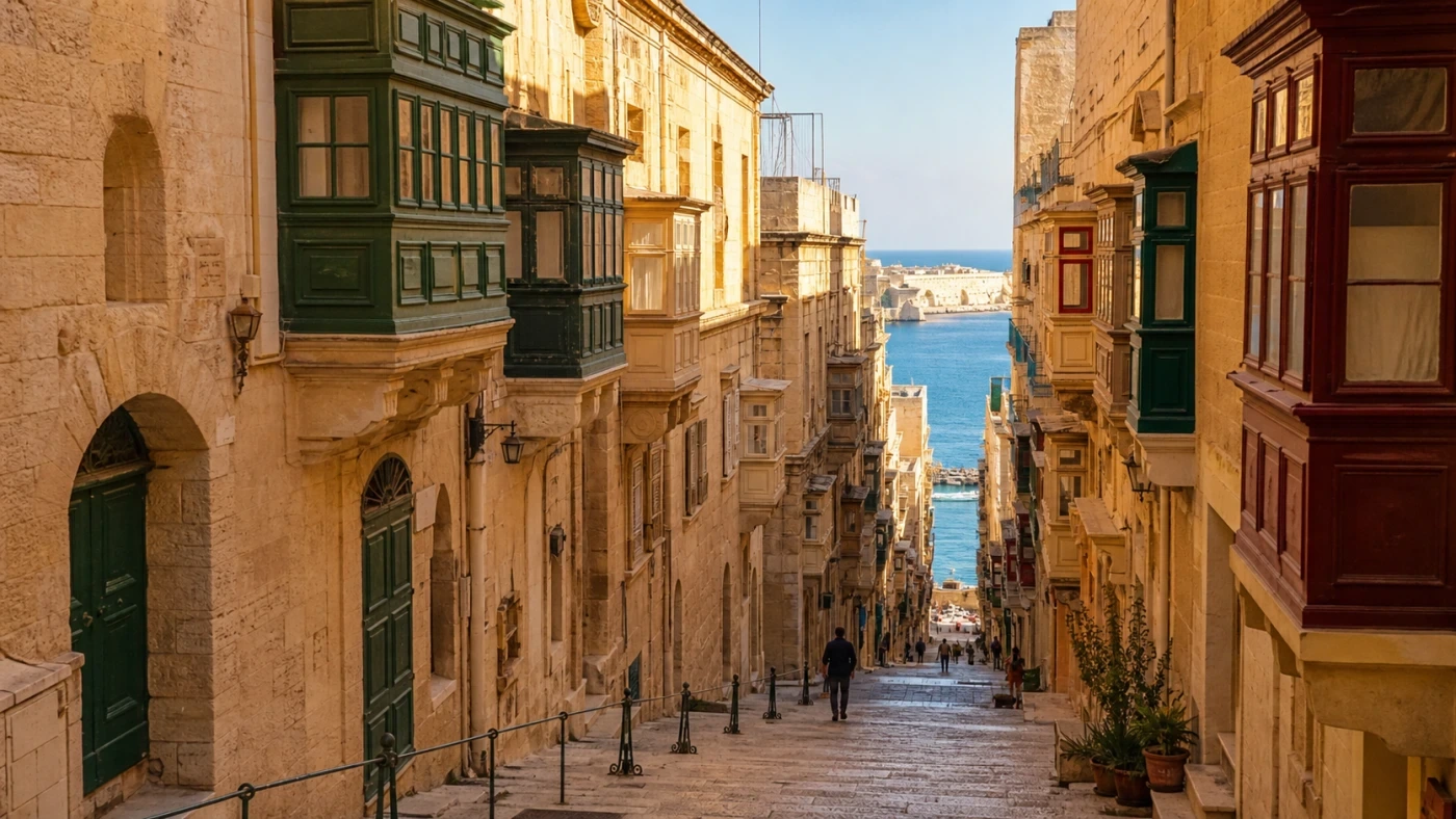 Fotorealistyczna ilustracja podróżnicza: Valletta – arcyciekawa stolica Malty?