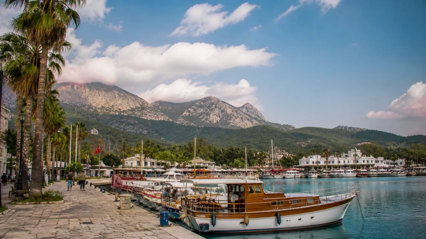 Fotorealistyczna ilustracja podróżnicza: Kemer i okolice – co warto zobaczyć?