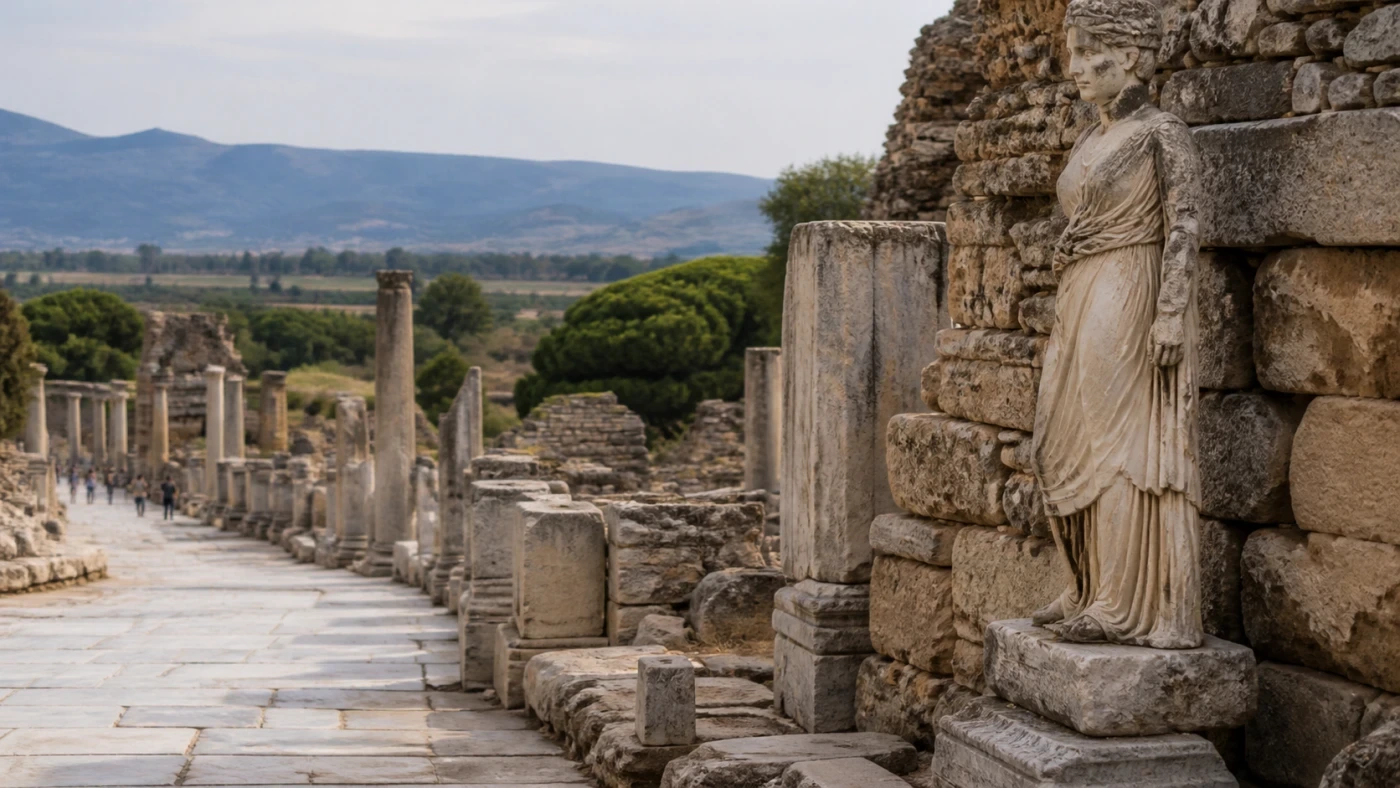 Fotorealistyczna ilustracja podróżnicza: Efez – tureckie Pompeje?
