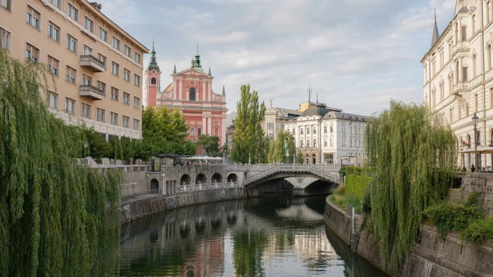 Fotorealistyczna ilustracja podróżnicza: Jugosłowiańskie skarby - Lublana i Zagrzeb