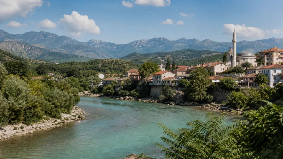 Fotorealistyczna ilustracja podróżnicza: Albania Północna – co warto zobaczyć?