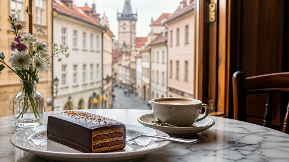 Fotorealistyczna ilustracja podróżnicza: Zákusek, czyli czeski deser