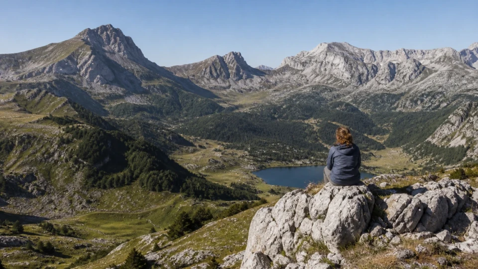 Fotorealistyczna ilustracja podróżnicza: Górskie serce Czarnogóry? Park narodowy Durmitor