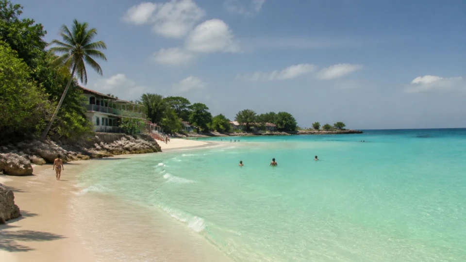 Fotorealistyczna ilustracja podróżnicza: Egzotyczne all-inclusive na Kubie. Gdzie na plażę?