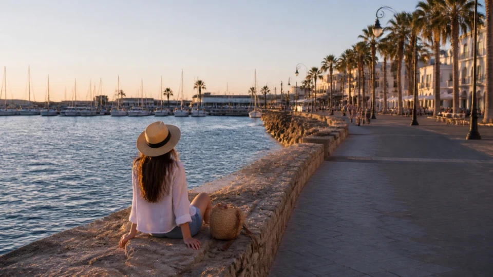 Fotorealistyczna ilustracja podróżnicza: Larnaka – idealny kurort na cypryjskie wakacje?