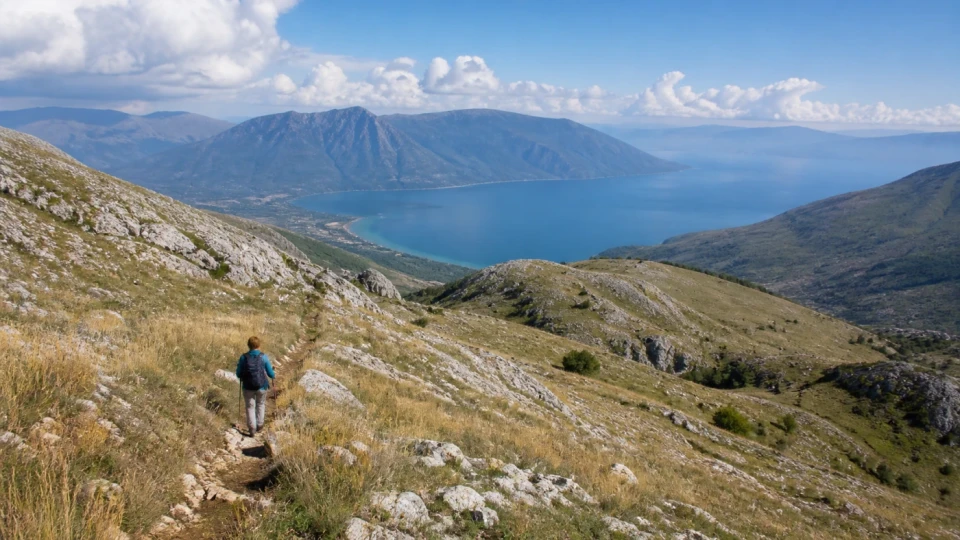 Fotorealistyczna ilustracja podróżnicza: Idealne miejsce na piesze wędrówki ? Góry Galiczica (Macedonia)