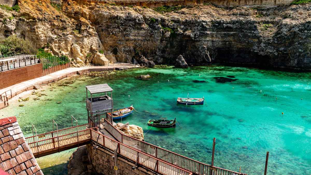 Nadmorski krajobraz w rejonie Mellieħa na Malcie