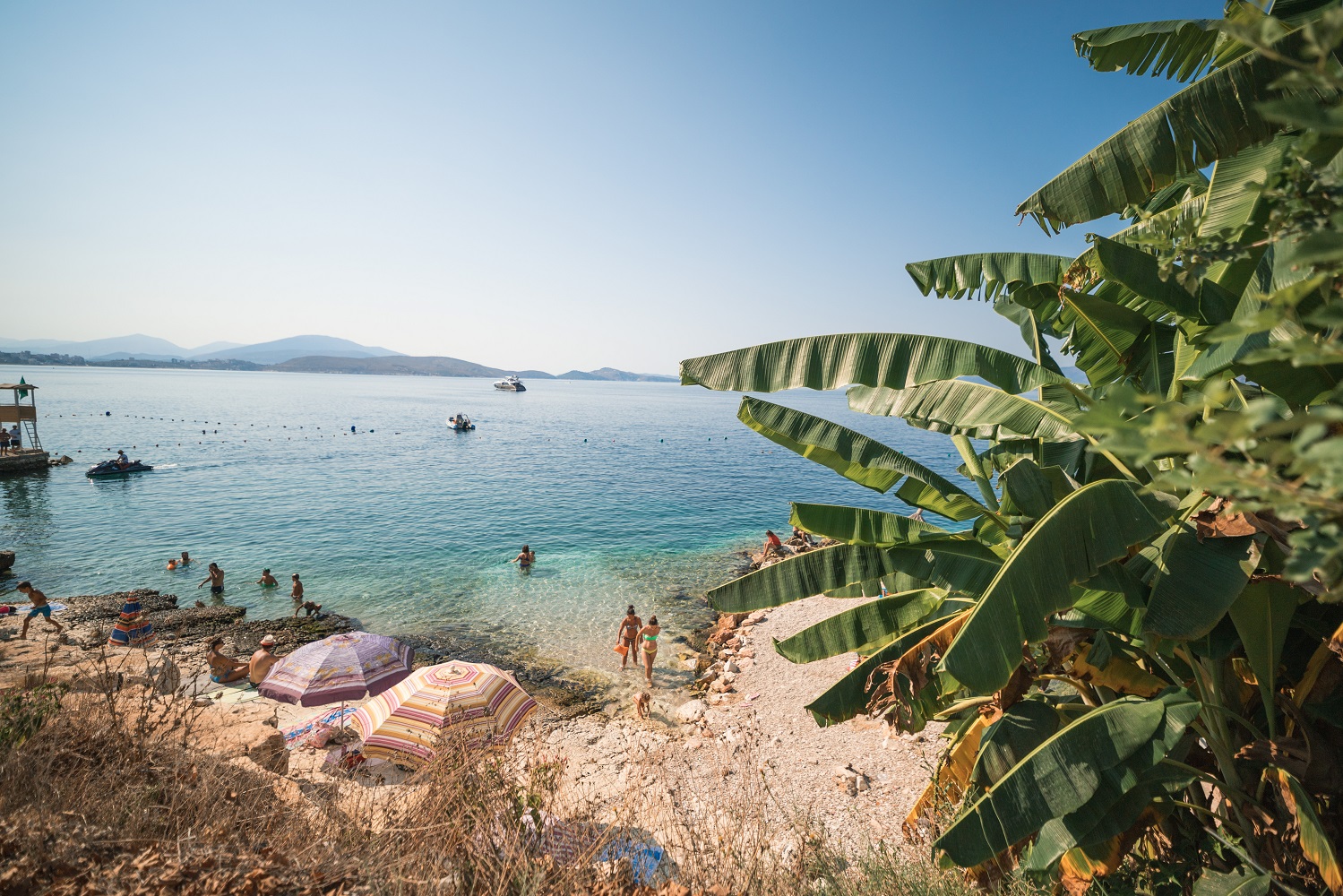 Ksamil, Plaż Bora Bora, Albania, 