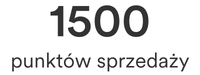 1710 punktów sprzedaży
